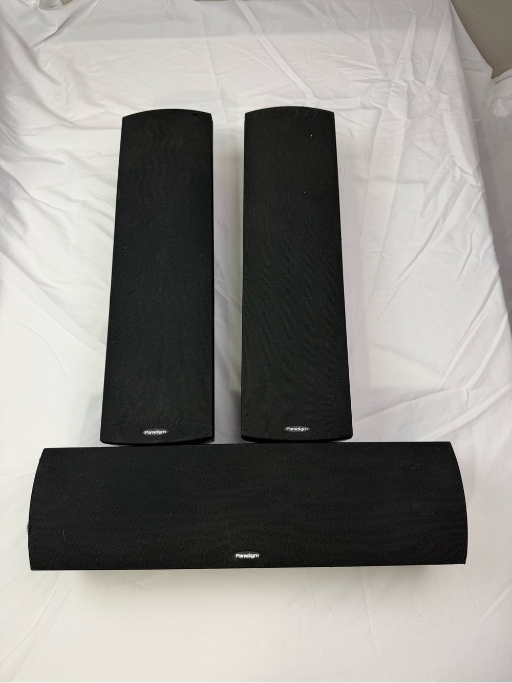 Black Satellite and Center Channel Speaker Set - Black